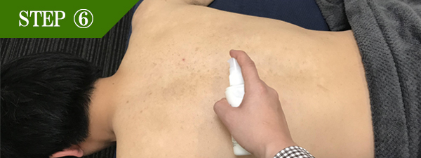 背中上脱毛Step6